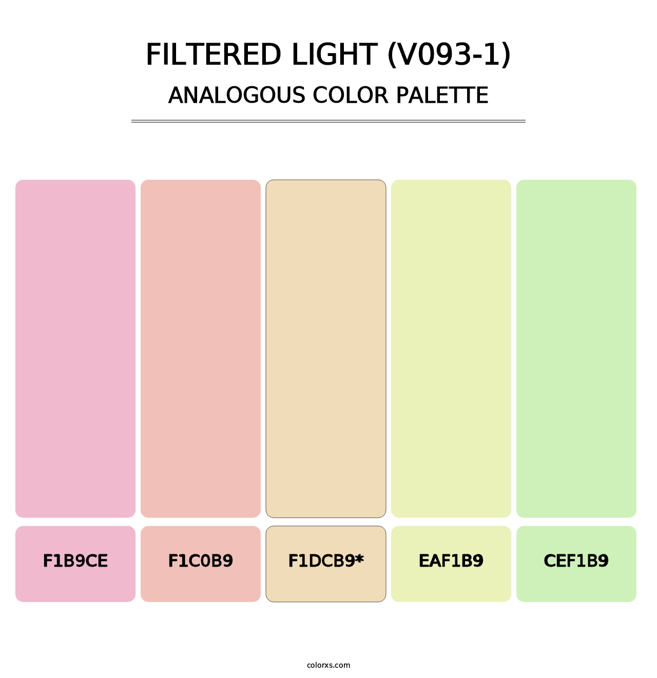 Filtered Light (V093-1) - Analogous Color Palette
