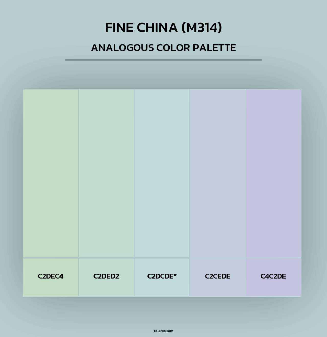 Fine China (M314) - Analogous Color Palette