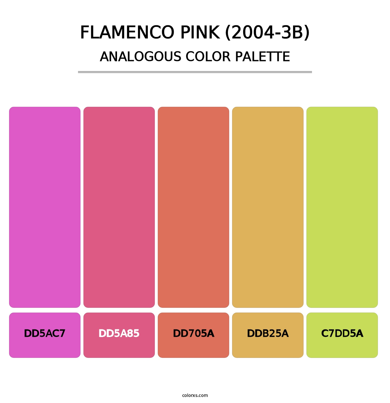 Flamenco Pink (2004-3B) - Analogous Color Palette