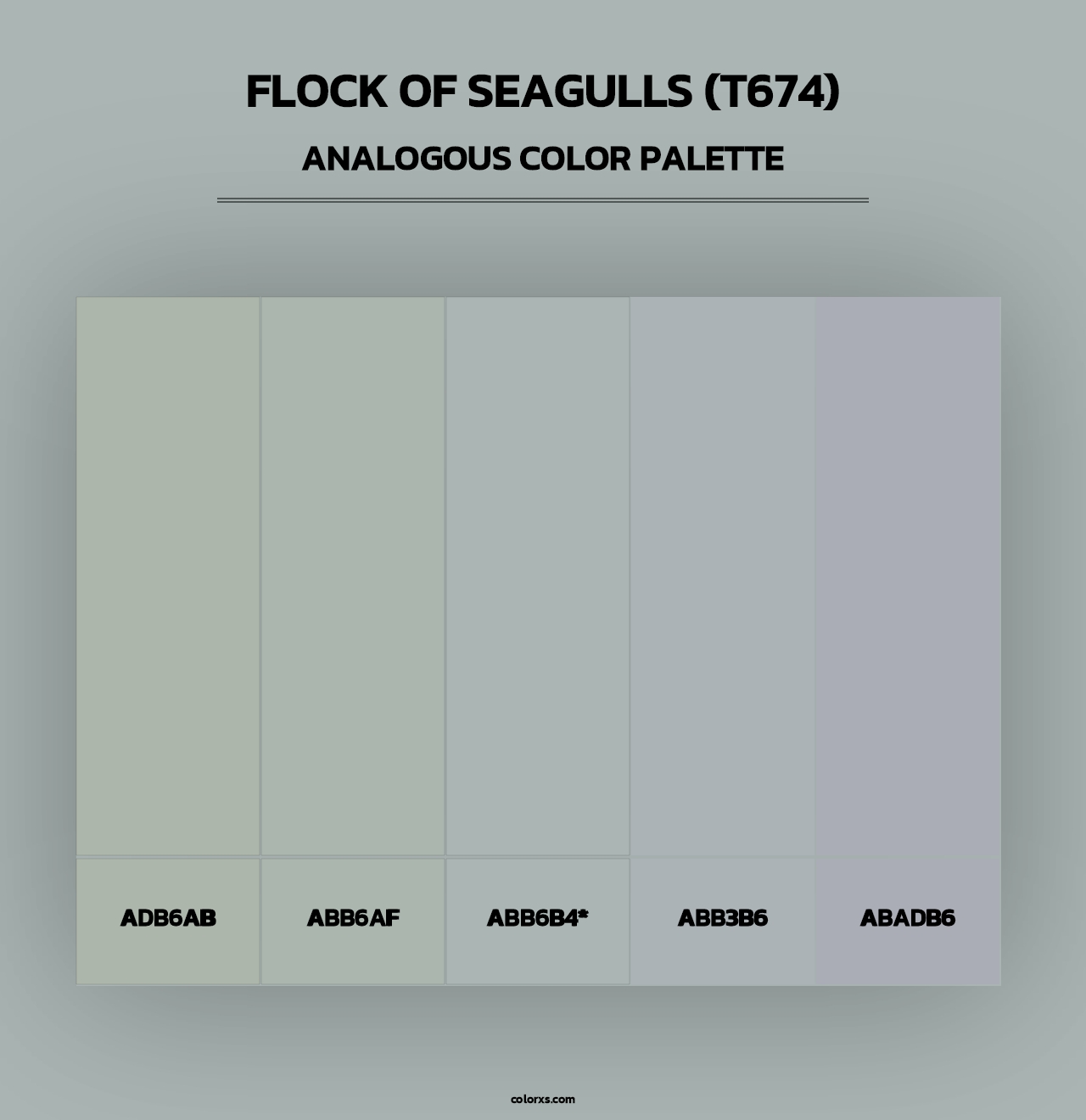Flock of Seagulls (T674) - Analogous Color Palette