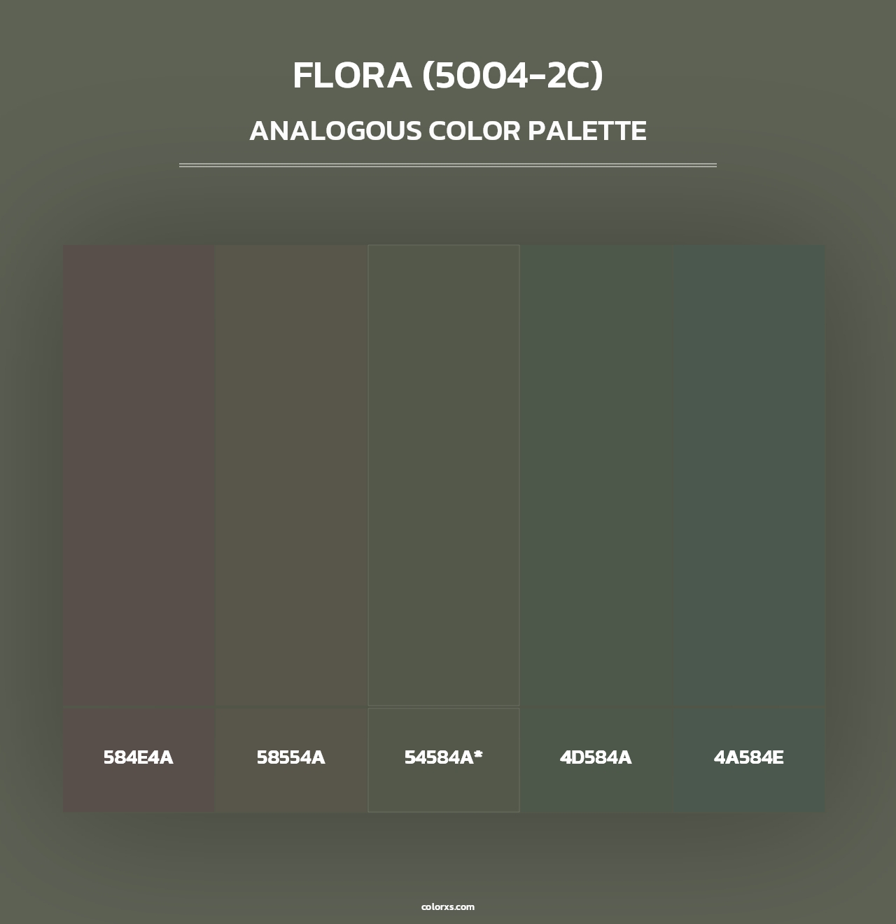 Flora (5004-2C) - Analogous Color Palette