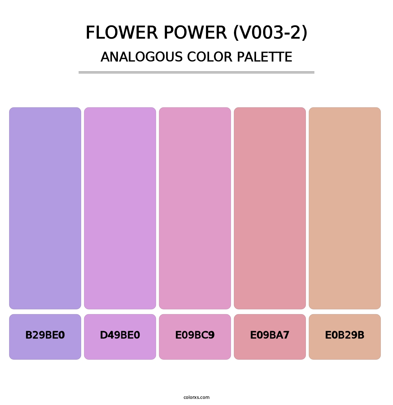 Flower Power (V003-2) - Analogous Color Palette