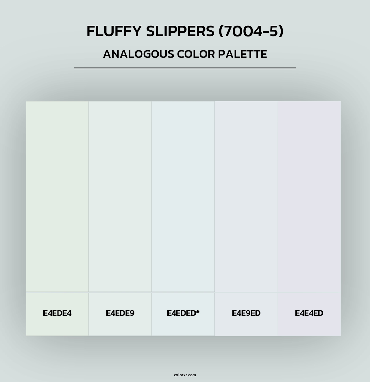 Fluffy Slippers (7004-5) - Analogous Color Palette