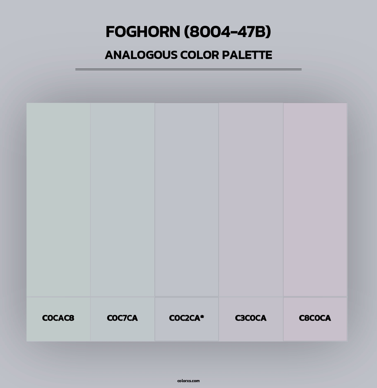 Foghorn (8004-47B) - Analogous Color Palette