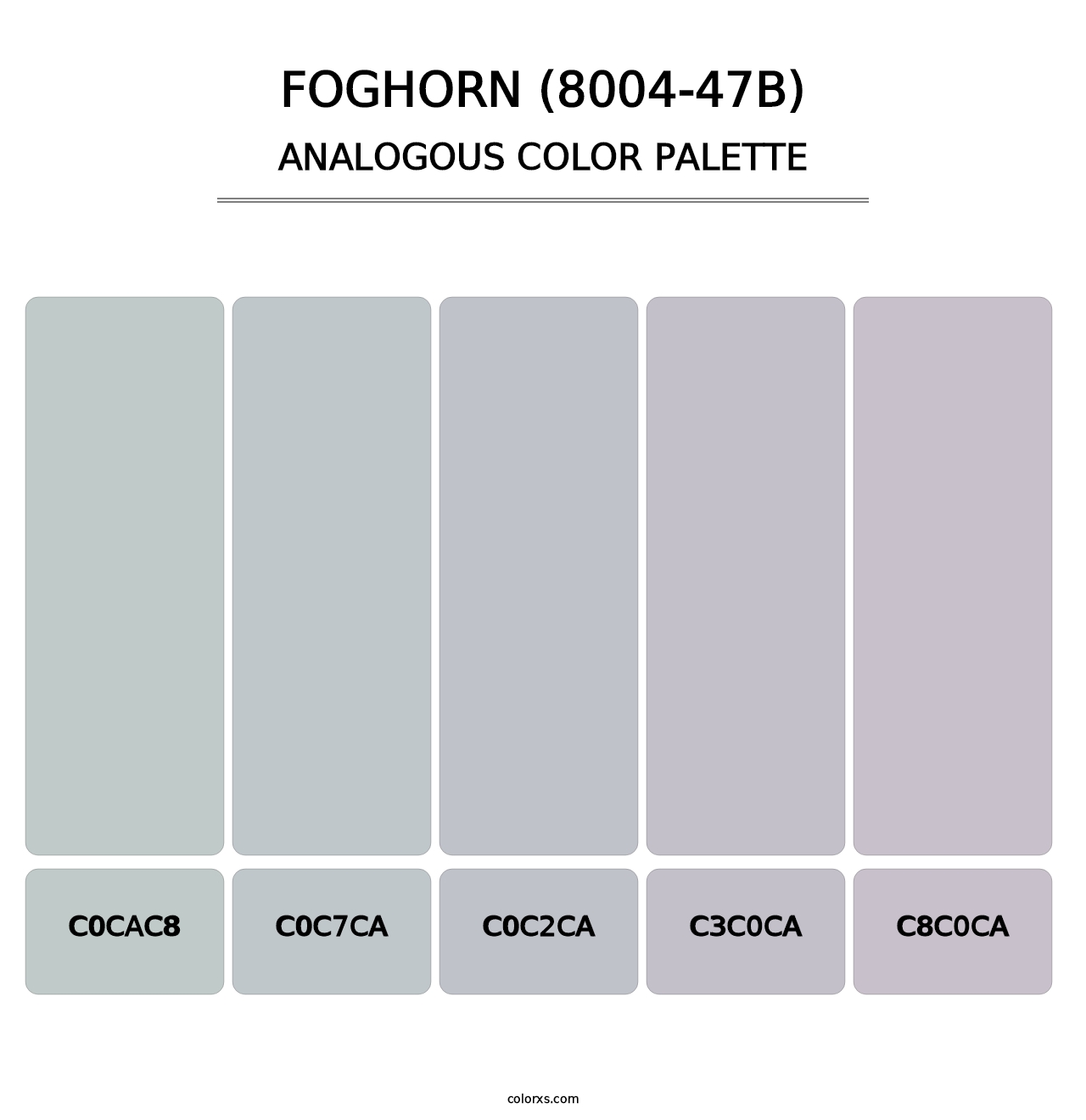 Foghorn (8004-47B) - Analogous Color Palette
