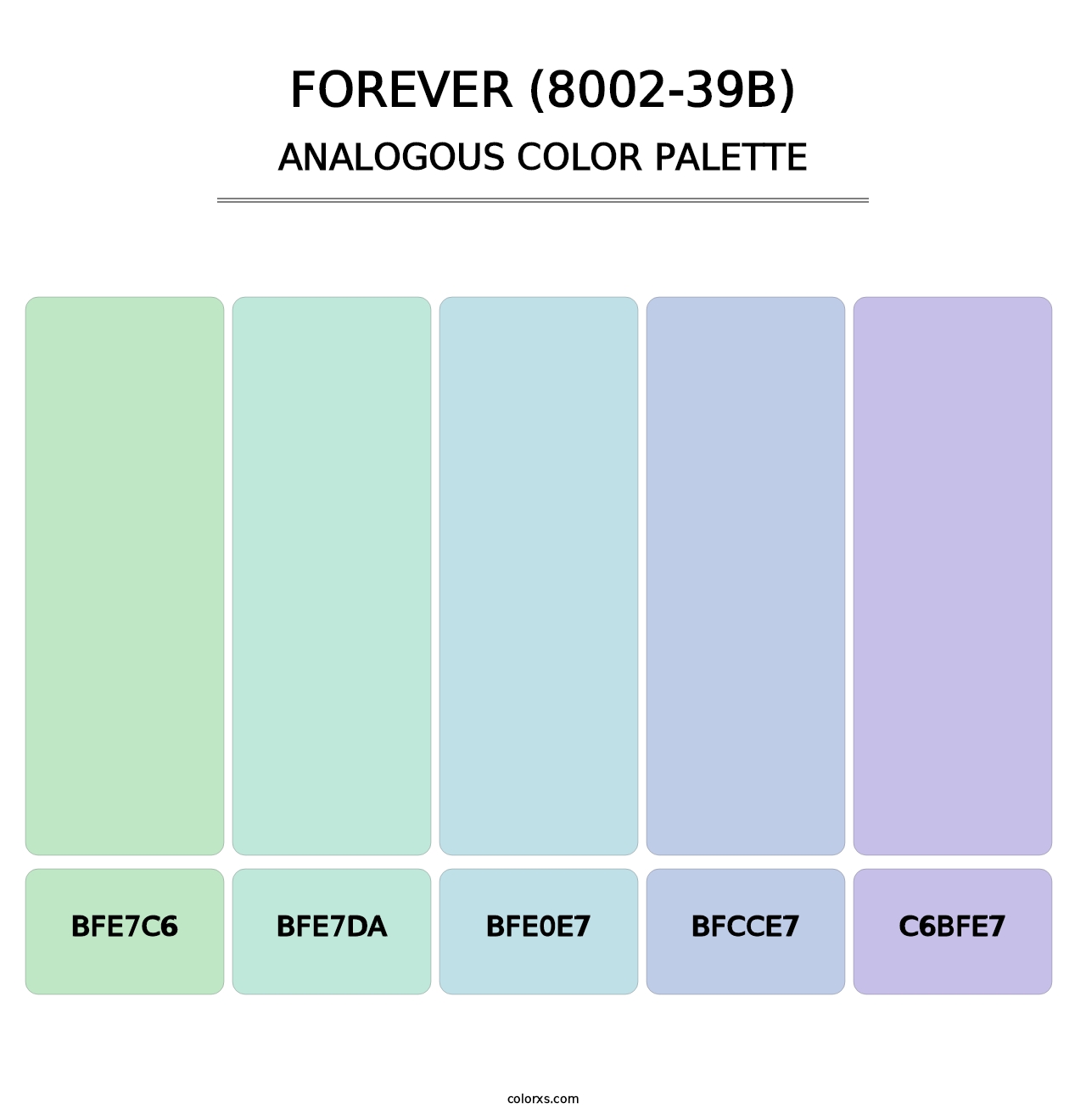 Forever (8002-39B) - Analogous Color Palette
