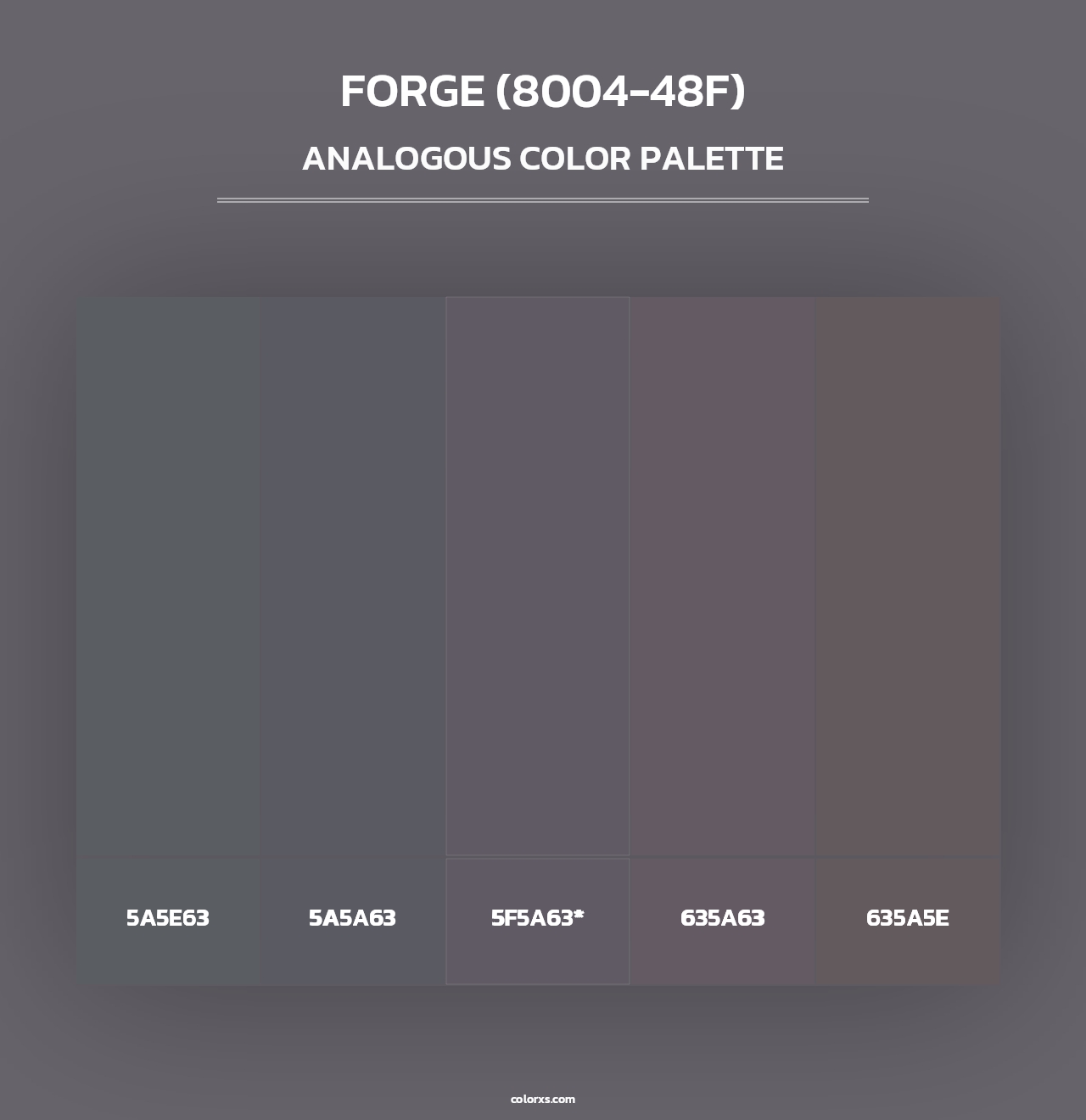 Forge (8004-48F) - Analogous Color Palette