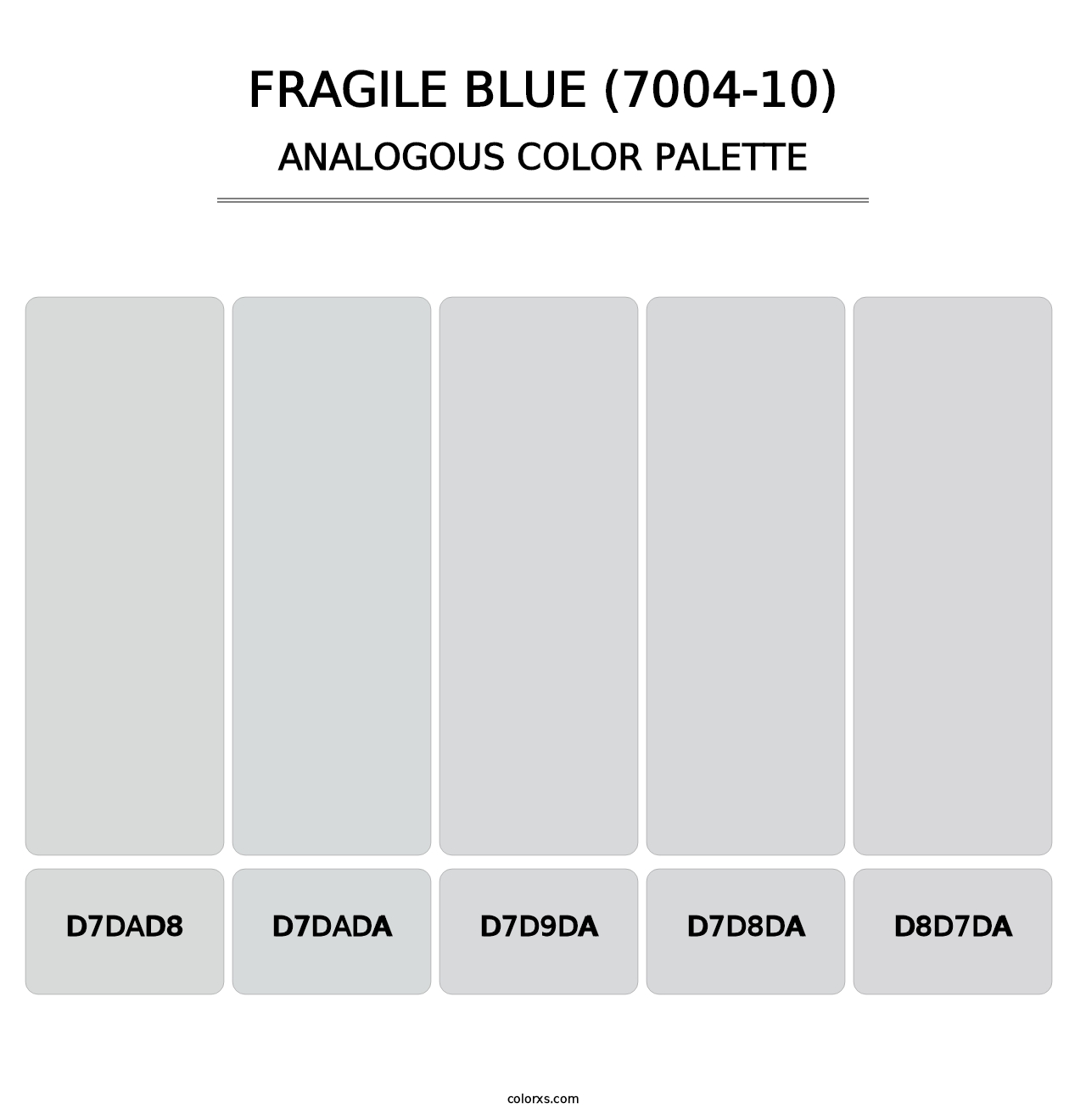 Fragile Blue (7004-10) - Analogous Color Palette