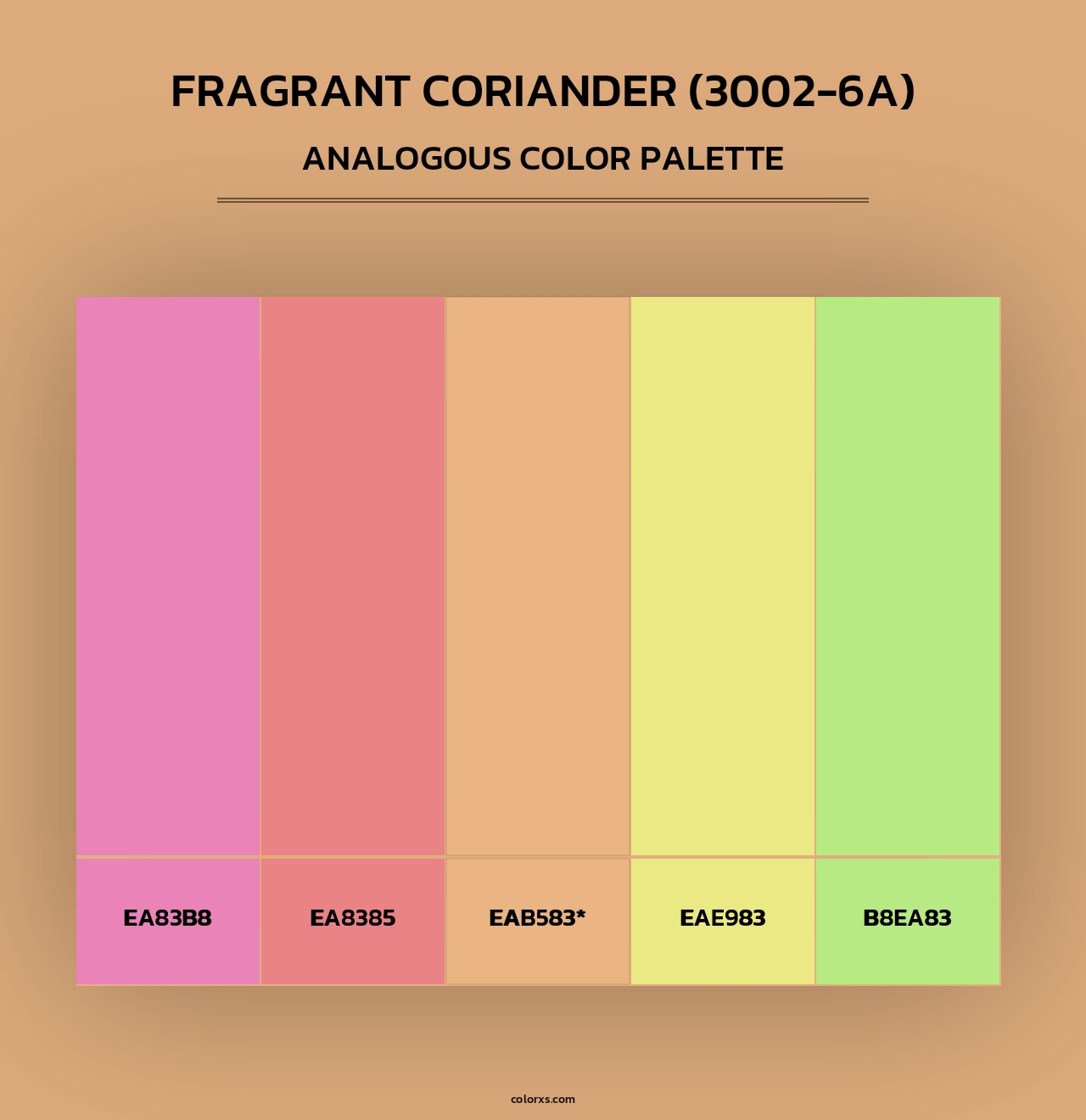 Fragrant Coriander (3002-6A) - Analogous Color Palette