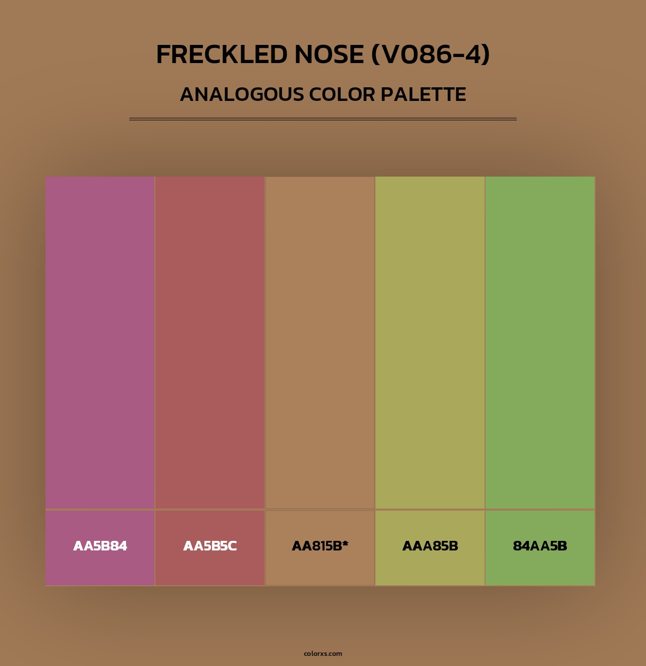 Freckled Nose (V086-4) - Analogous Color Palette