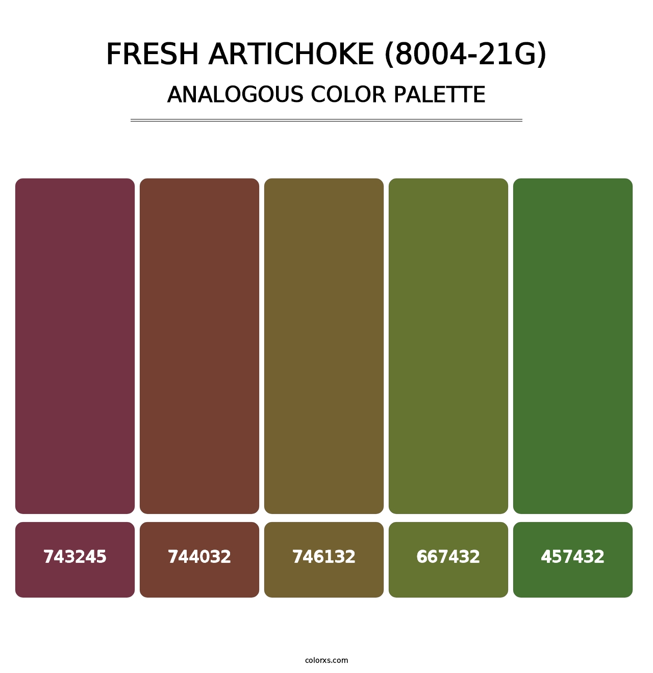 Fresh Artichoke (8004-21G) - Analogous Color Palette
