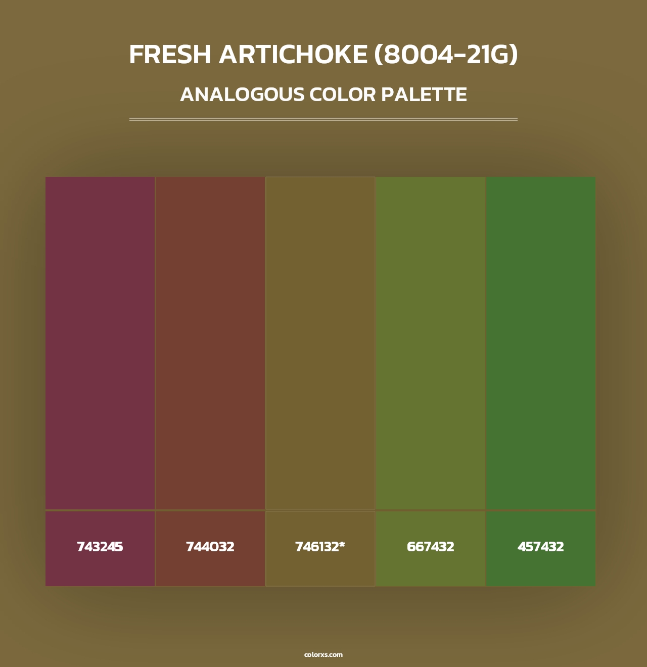 Fresh Artichoke (8004-21G) - Analogous Color Palette