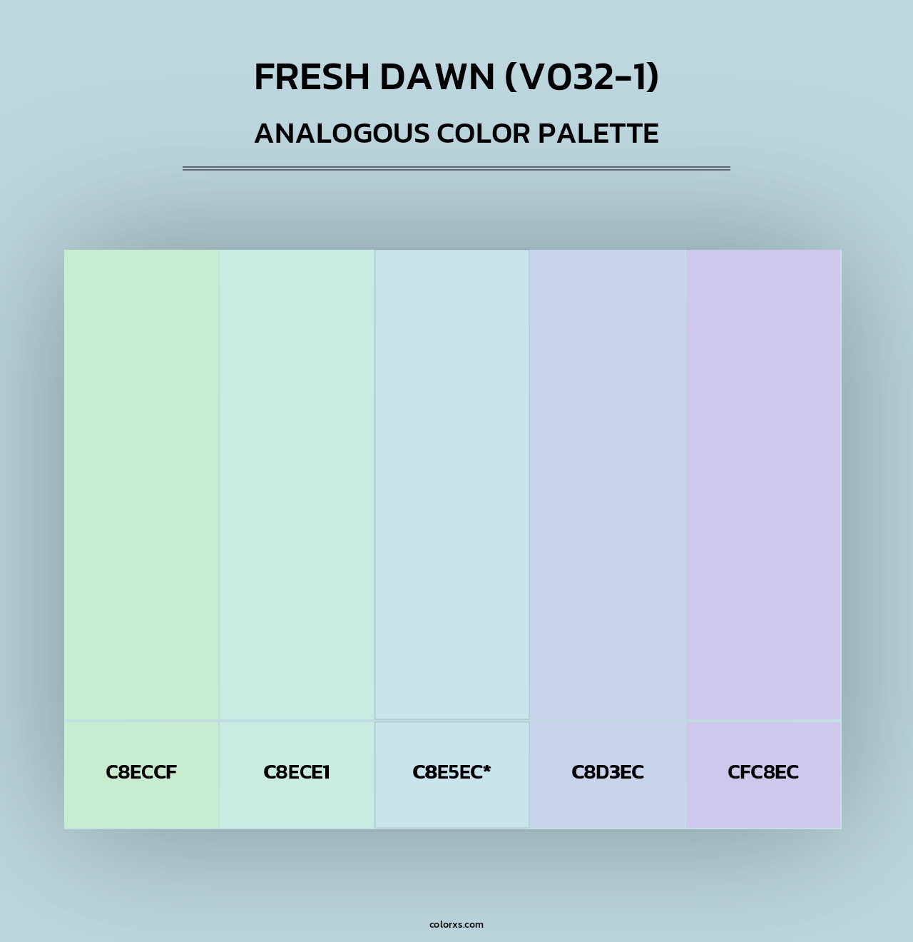 Fresh Dawn (V032-1) - Analogous Color Palette