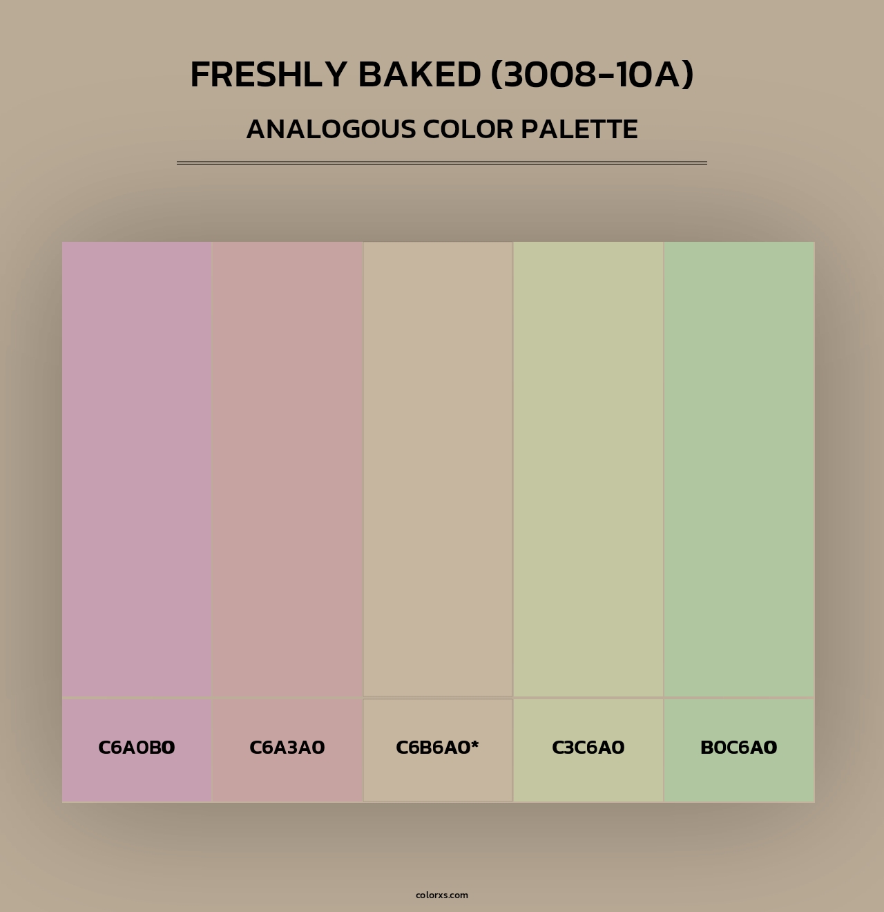 Freshly Baked (3008-10A) - Analogous Color Palette