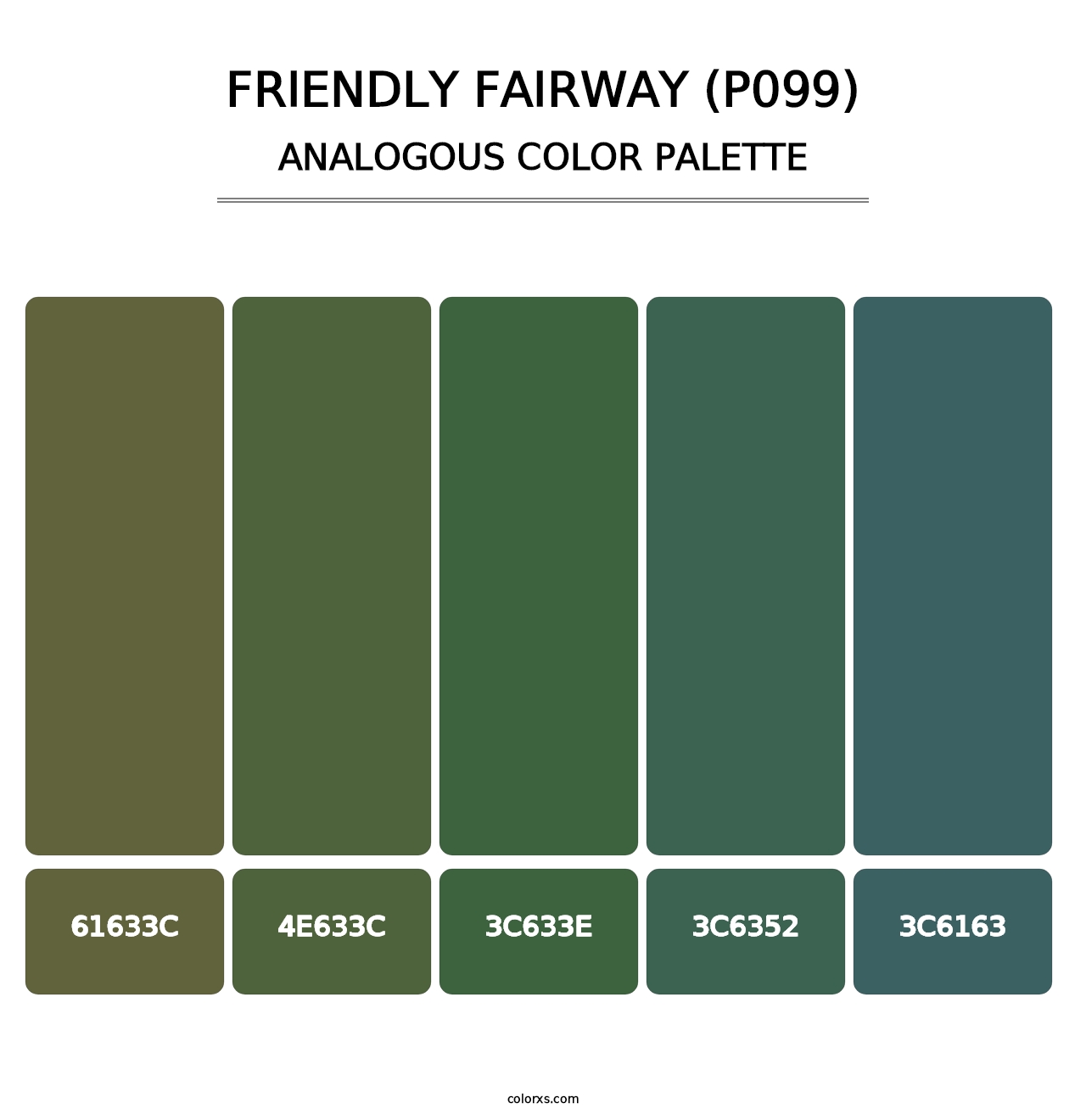Friendly Fairway (P099) - Analogous Color Palette