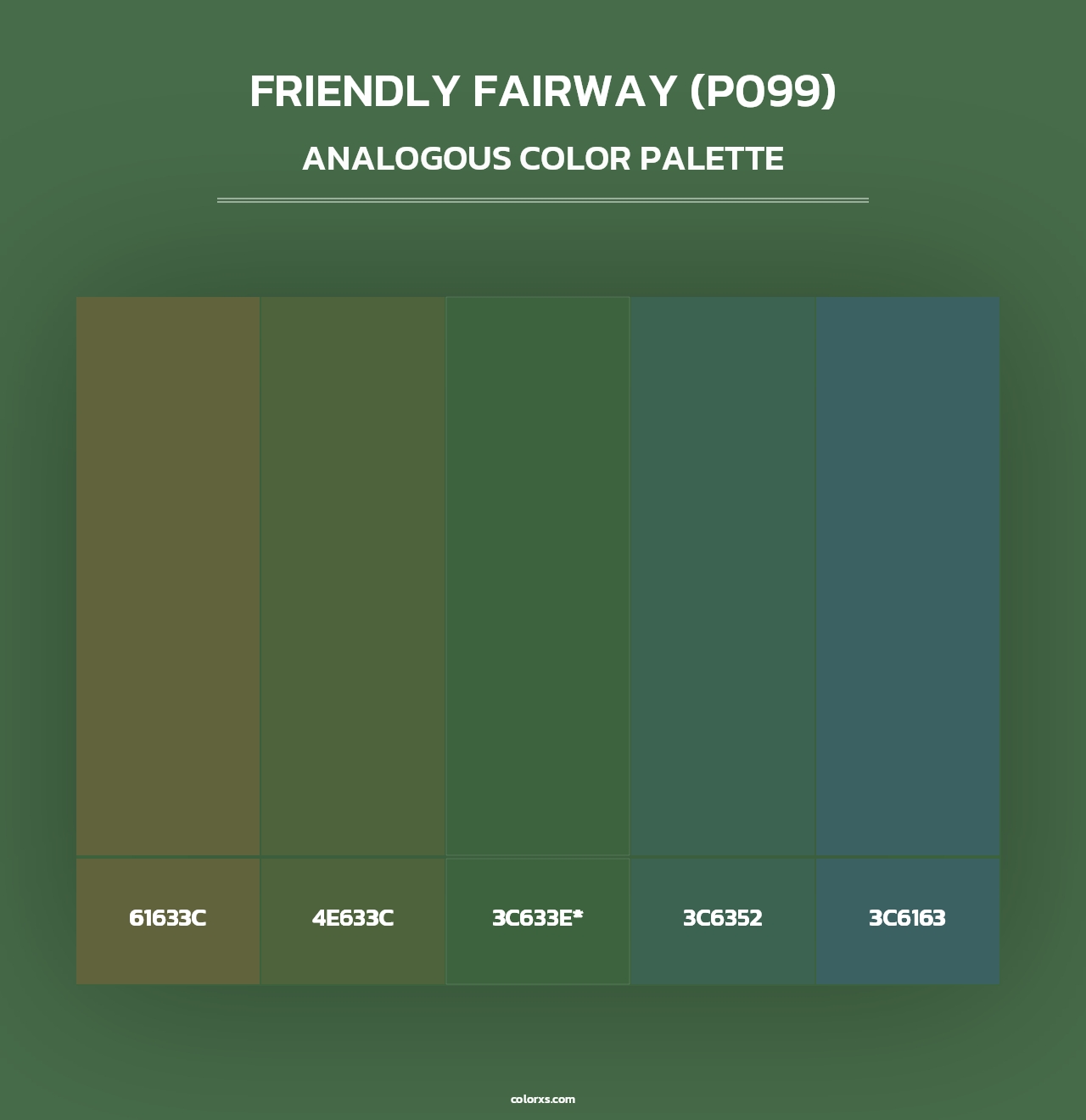 Friendly Fairway (P099) - Analogous Color Palette