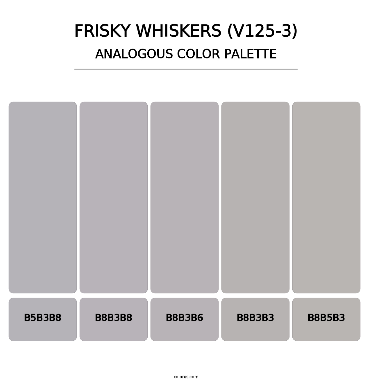 Frisky Whiskers (V125-3) - Analogous Color Palette