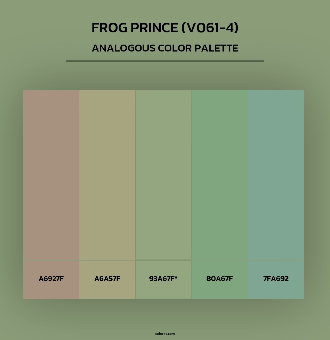 Frog Prince (V061-4) - Analogous Color Palette