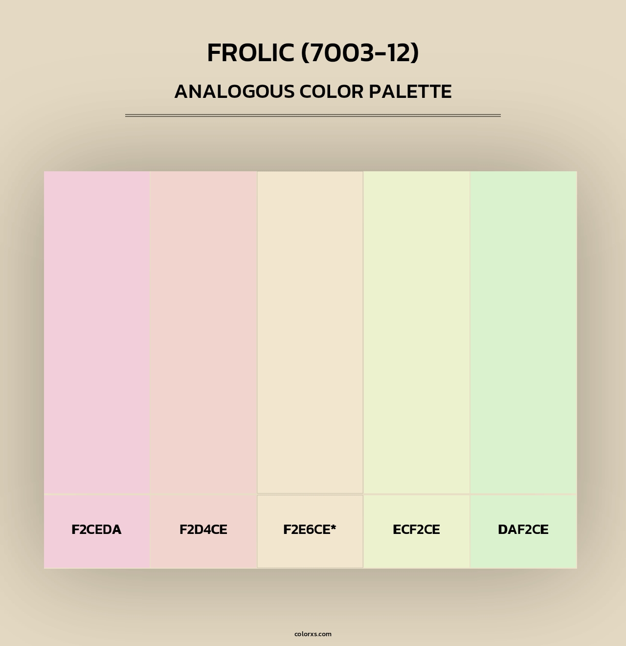 Frolic (7003-12) - Analogous Color Palette