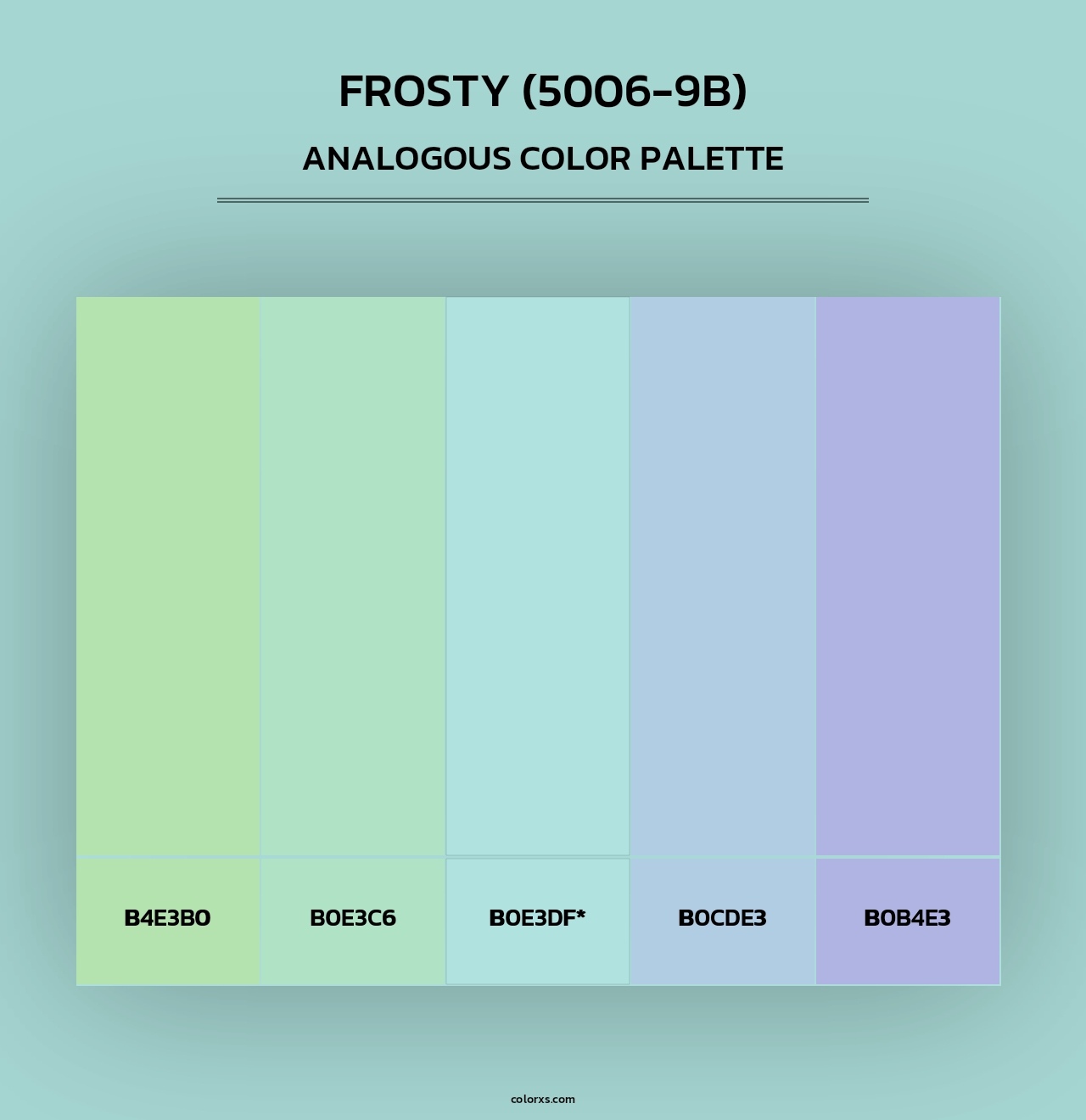 Frosty (5006-9B) - Analogous Color Palette