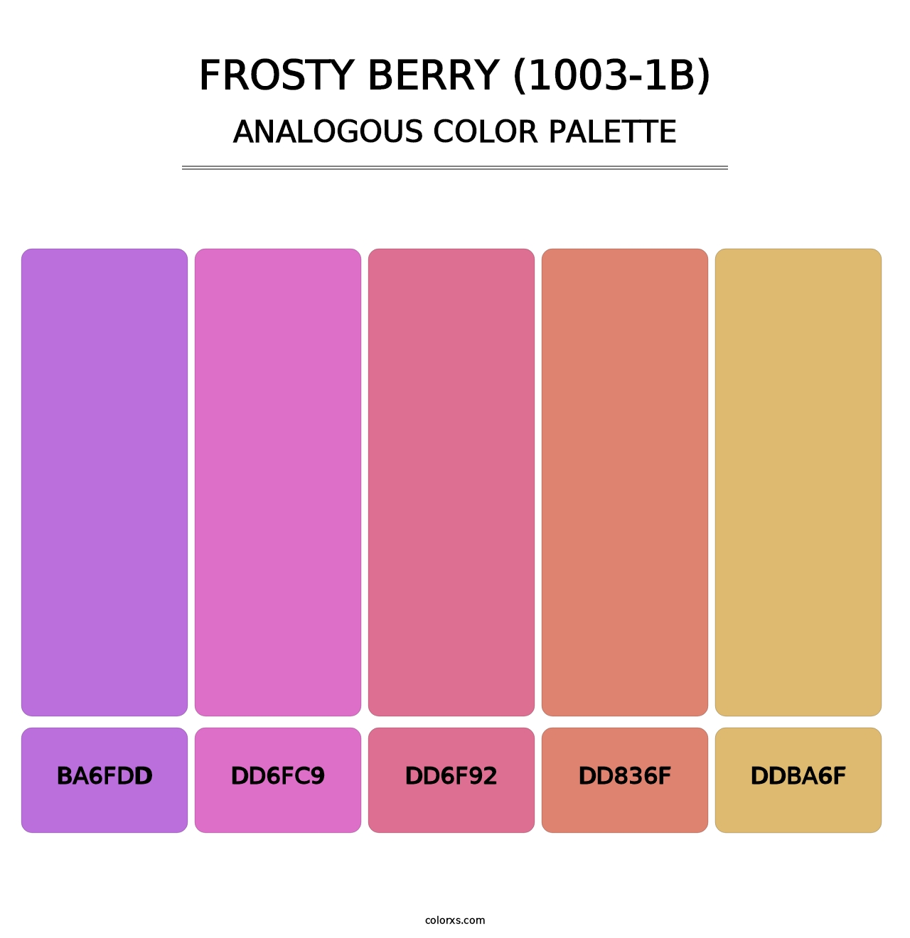 Frosty Berry (1003-1B) - Analogous Color Palette