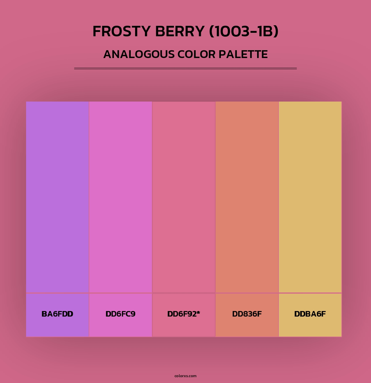 Frosty Berry (1003-1B) - Analogous Color Palette