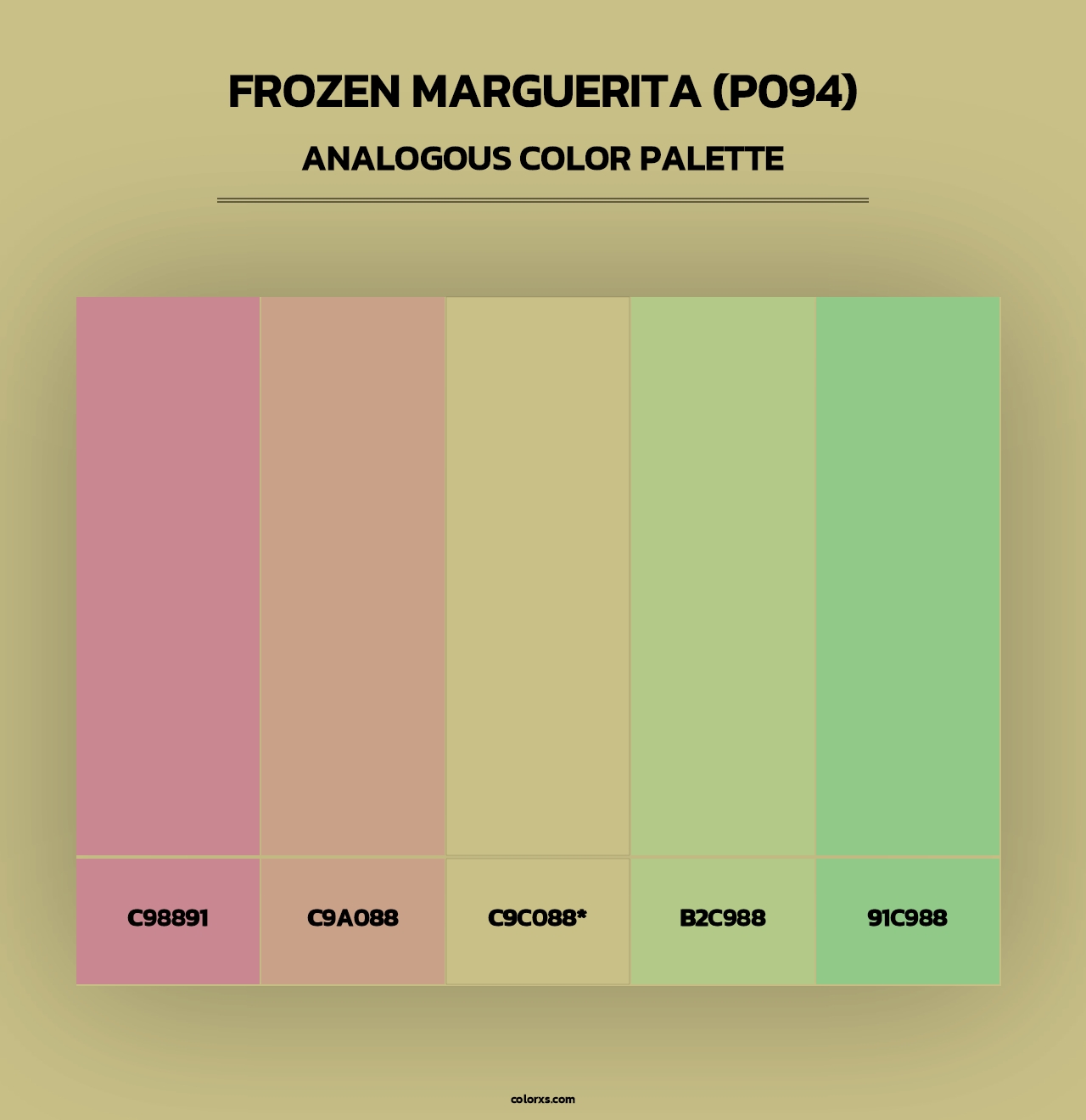 Frozen Marguerita (P094) - Analogous Color Palette