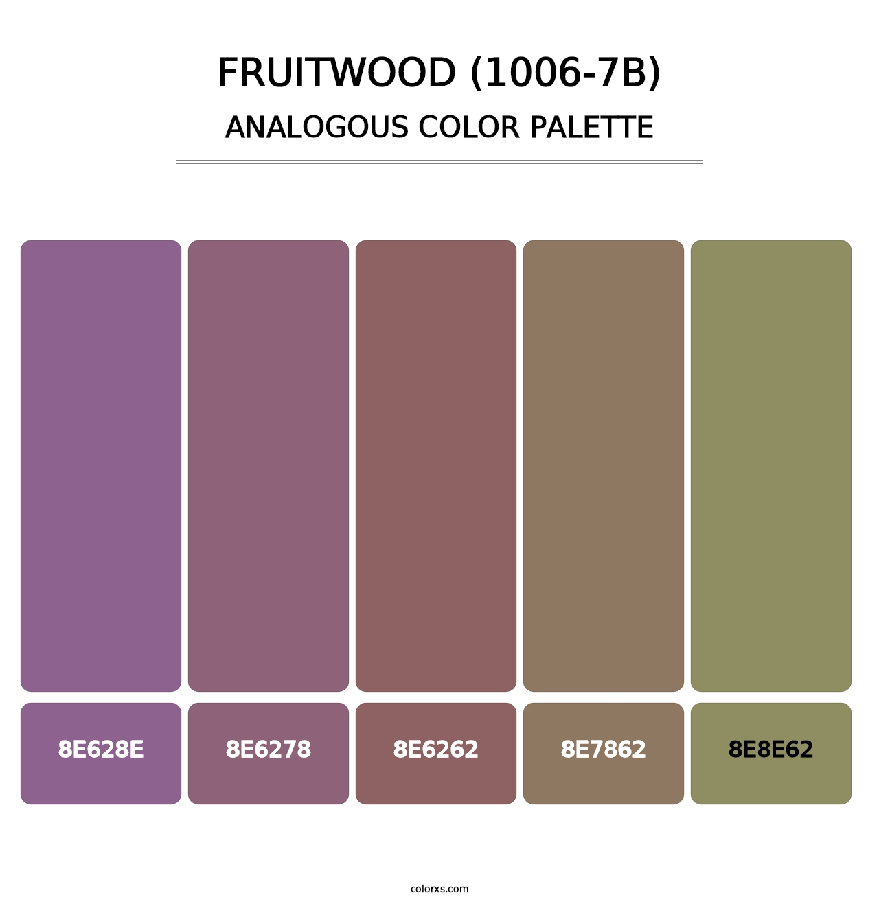 Fruitwood (1006-7B) - Analogous Color Palette