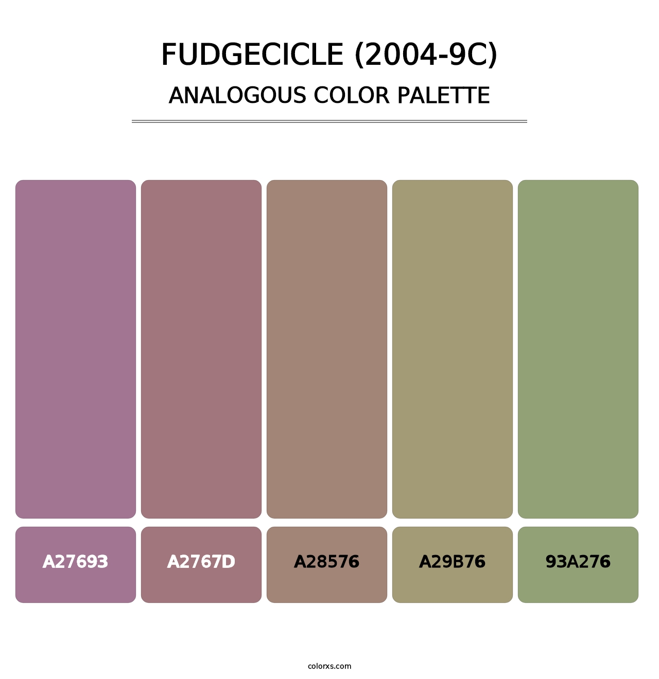 Fudgecicle (2004-9C) - Analogous Color Palette