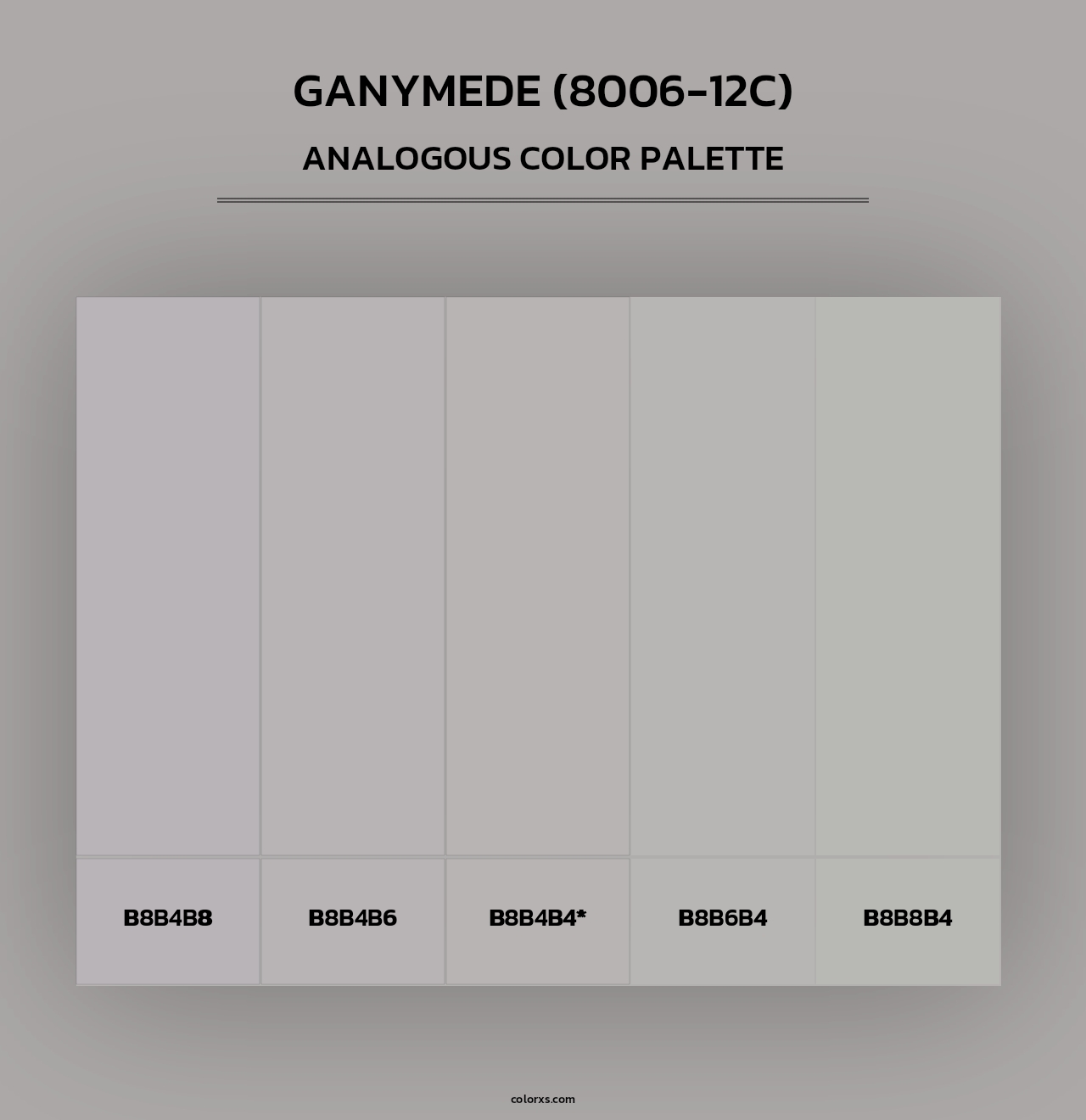 Ganymede (8006-12C) - Analogous Color Palette