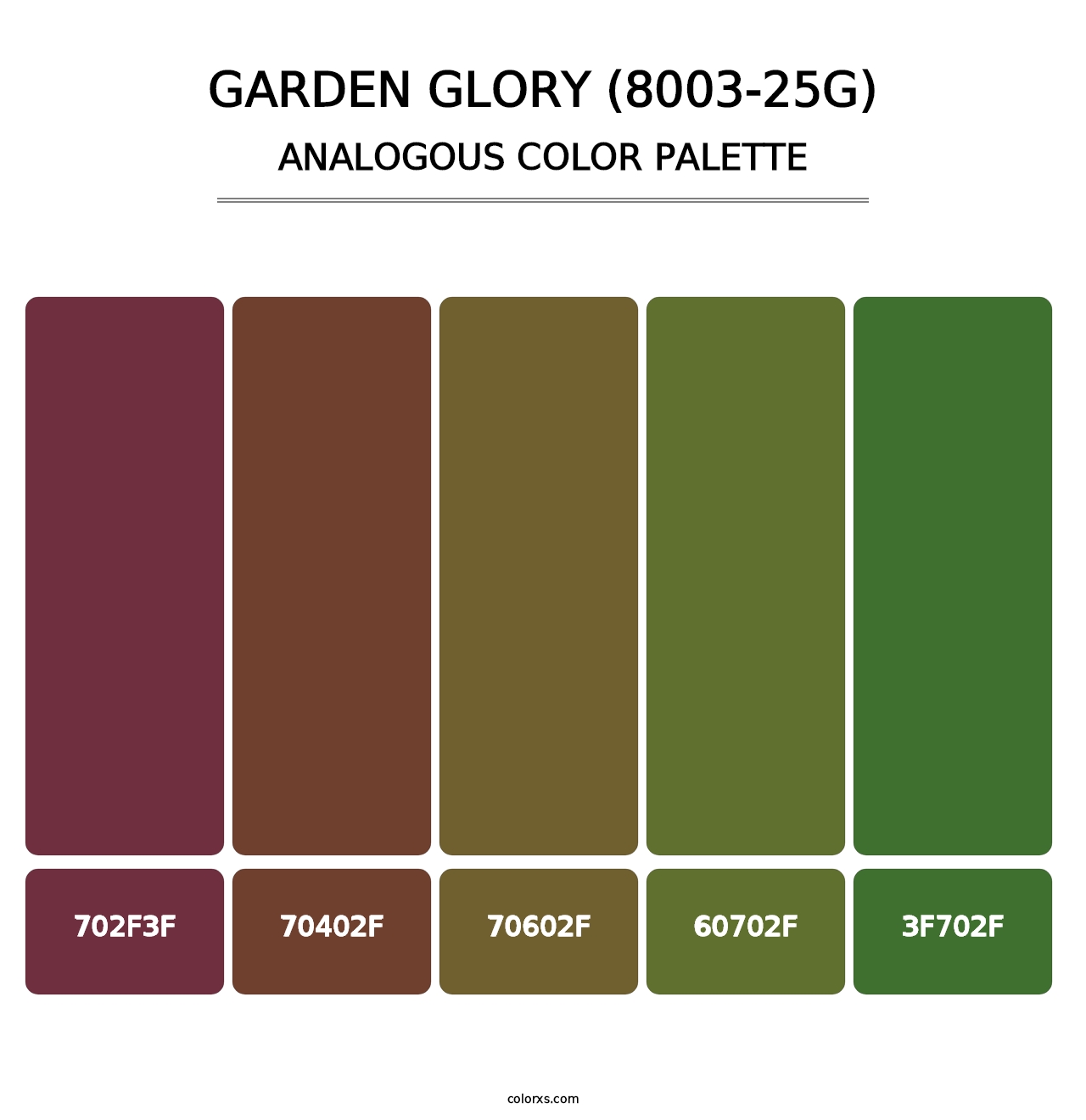 Garden Glory (8003-25G) - Analogous Color Palette