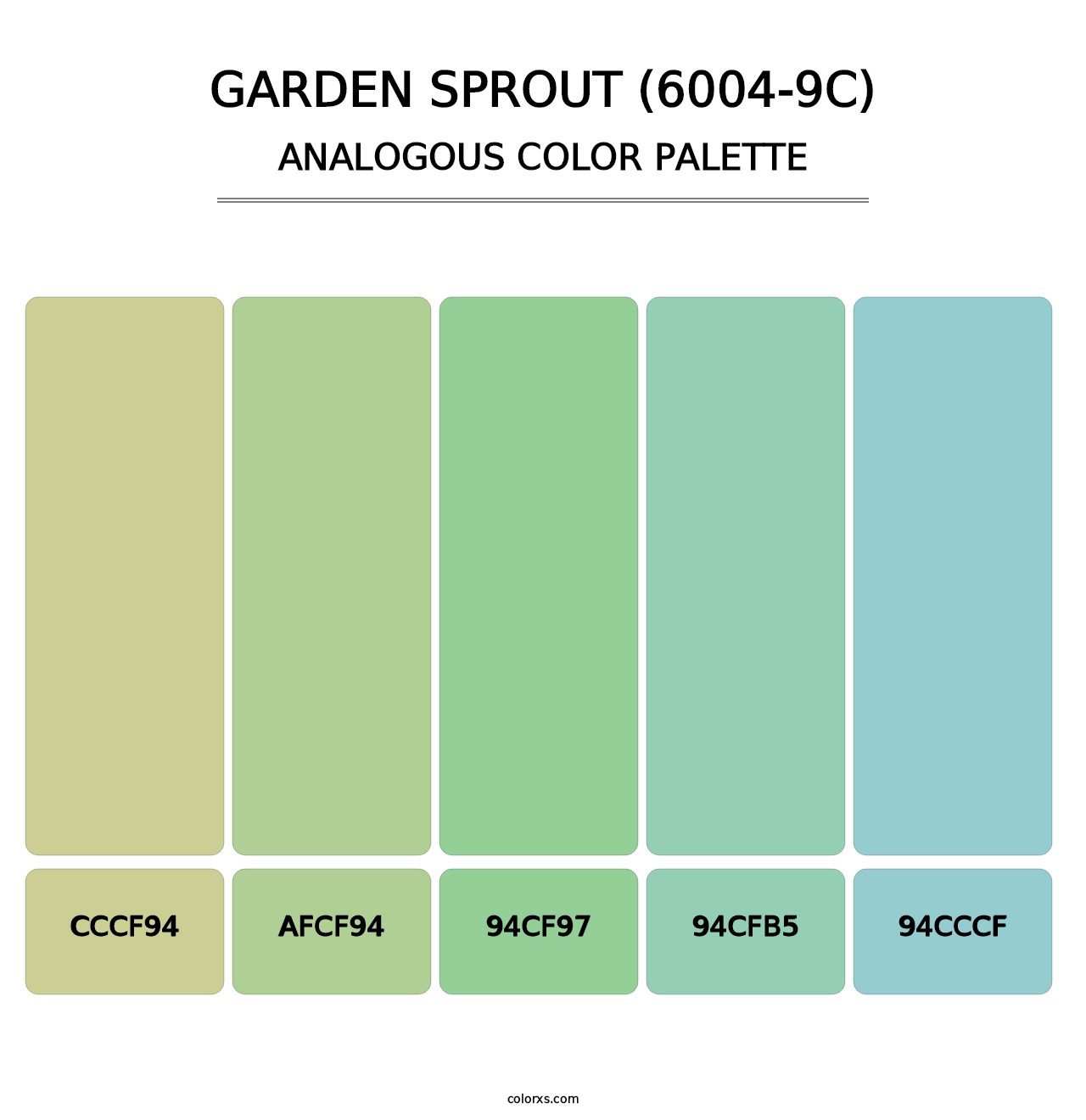 Garden Sprout (6004-9C) - Analogous Color Palette