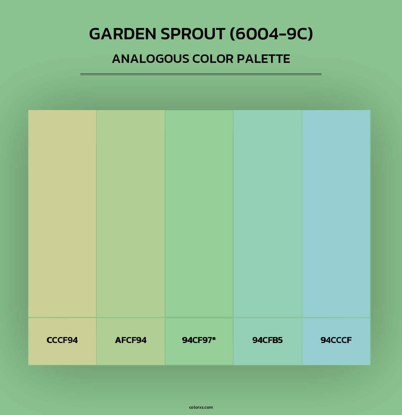 Garden Sprout (6004-9C) - Analogous Color Palette