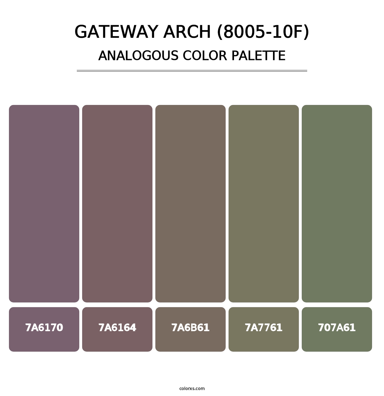 Gateway Arch (8005-10F) - Analogous Color Palette