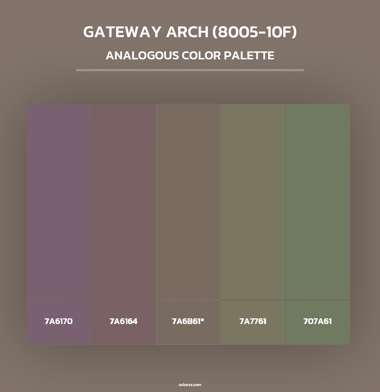 Gateway Arch (8005-10F) - Analogous Color Palette