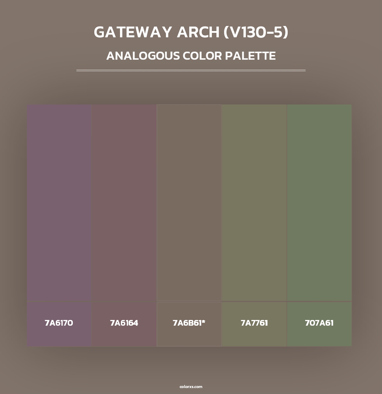 Gateway Arch (V130-5) - Analogous Color Palette