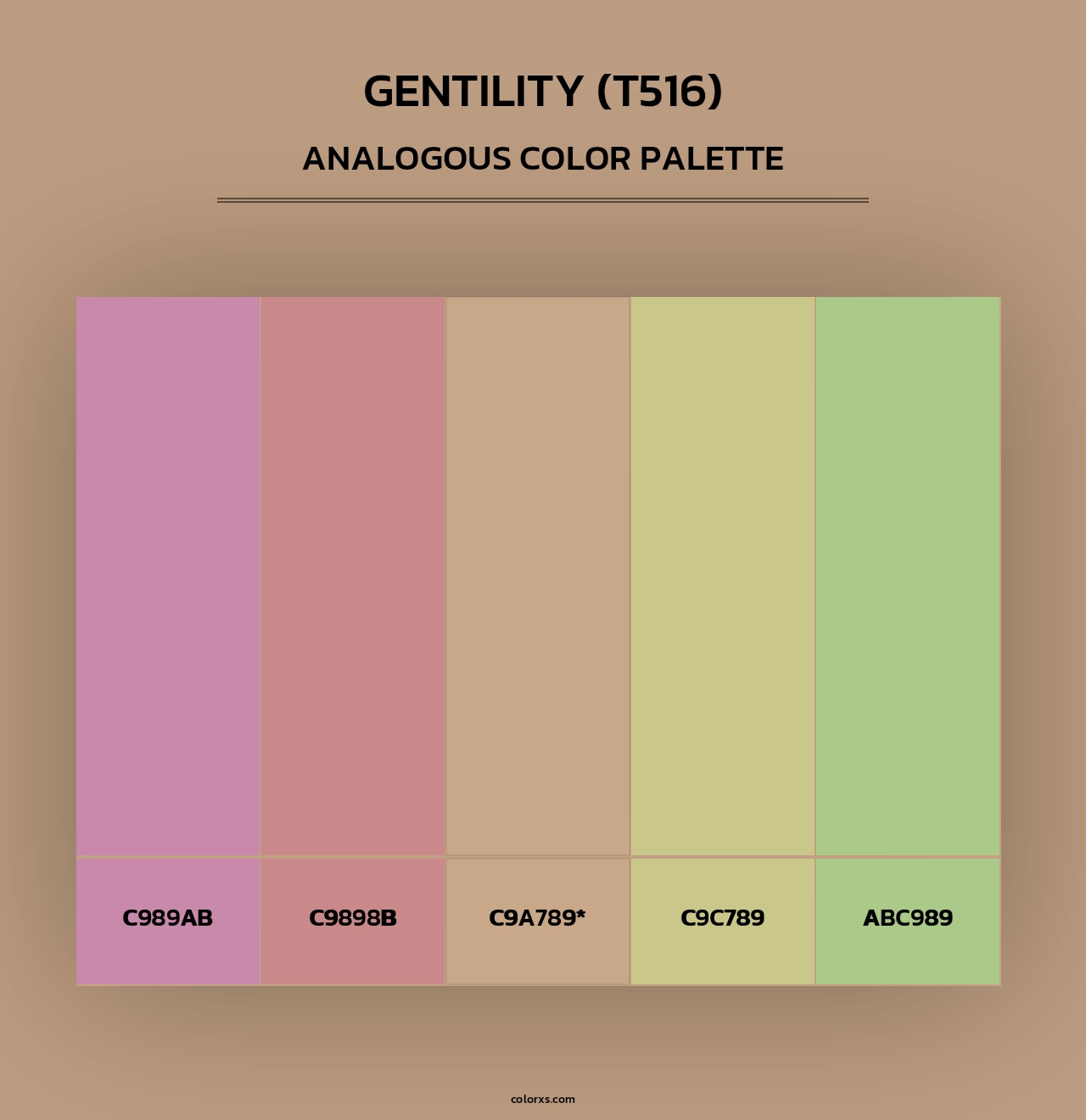 Gentility (T516) - Analogous Color Palette