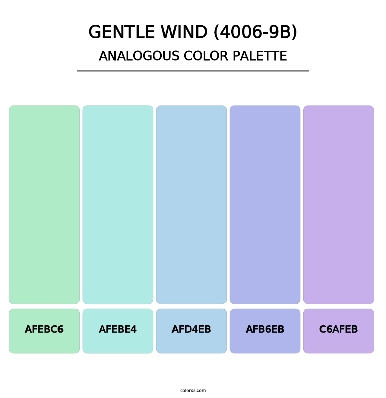 Gentle Wind (4006-9B) - Analogous Color Palette
