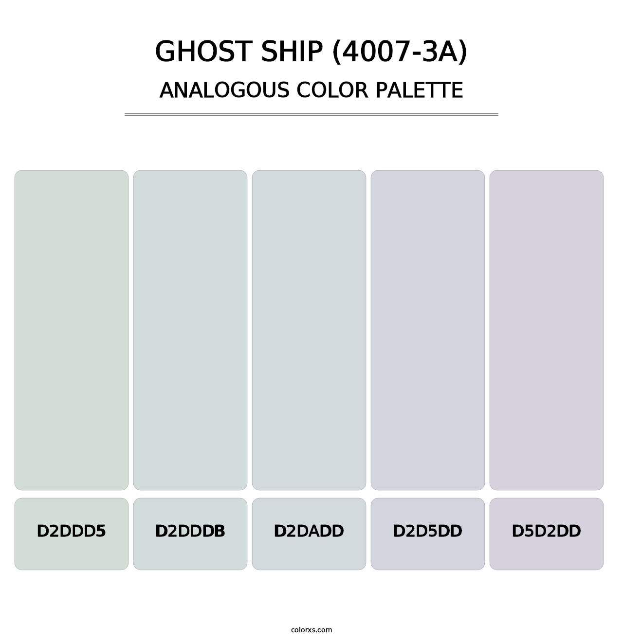 Ghost Ship (4007-3A) - Analogous Color Palette