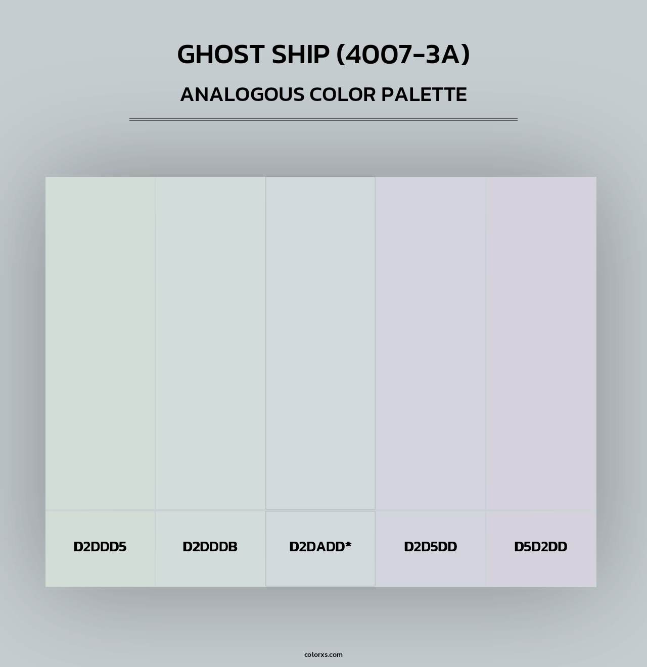 Ghost Ship (4007-3A) - Analogous Color Palette