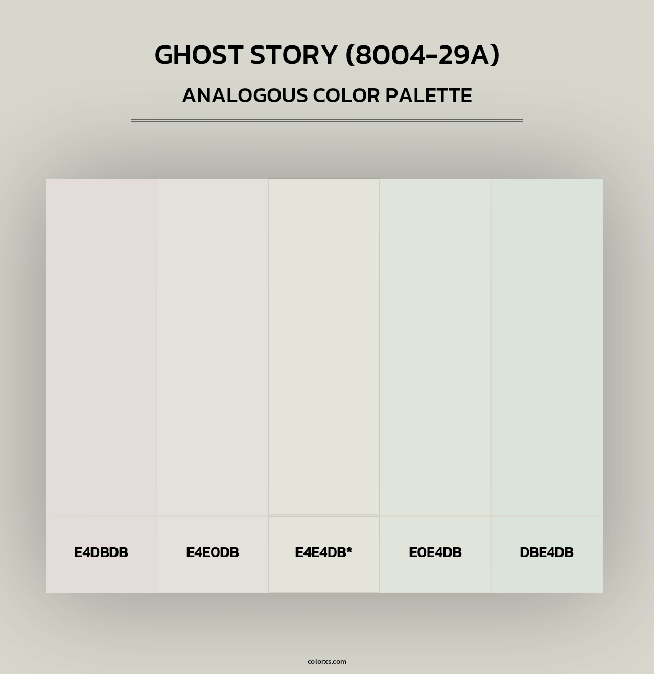 Ghost Story (8004-29A) - Analogous Color Palette