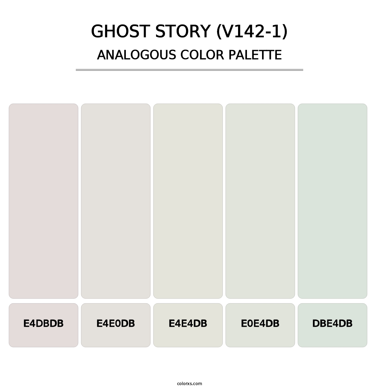 Ghost Story (V142-1) - Analogous Color Palette