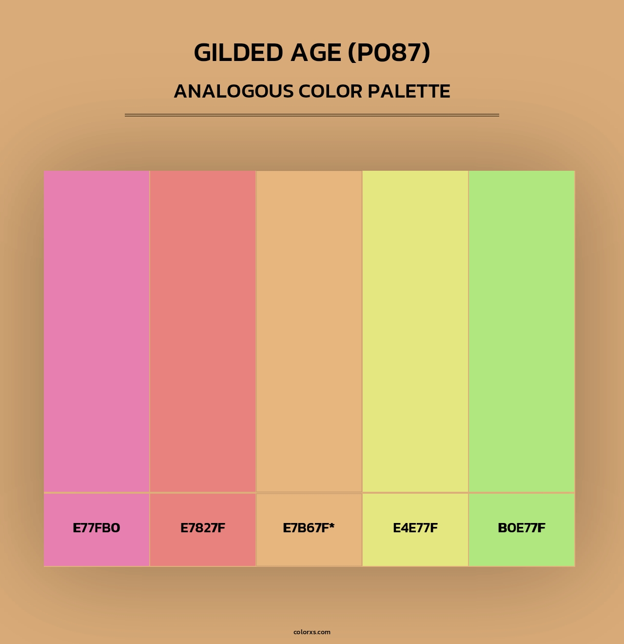 Gilded Age (P087) - Analogous Color Palette