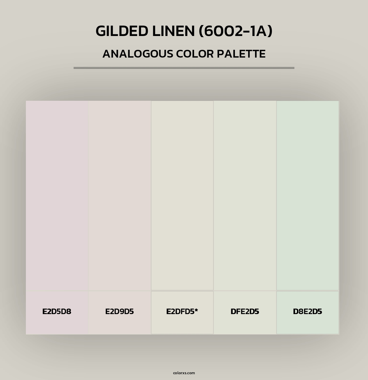 Gilded Linen (6002-1A) - Analogous Color Palette