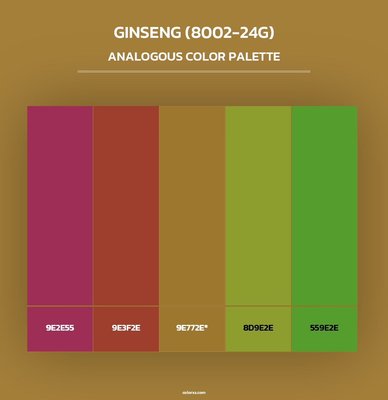 Ginseng (8002-24G) - Analogous Color Palette