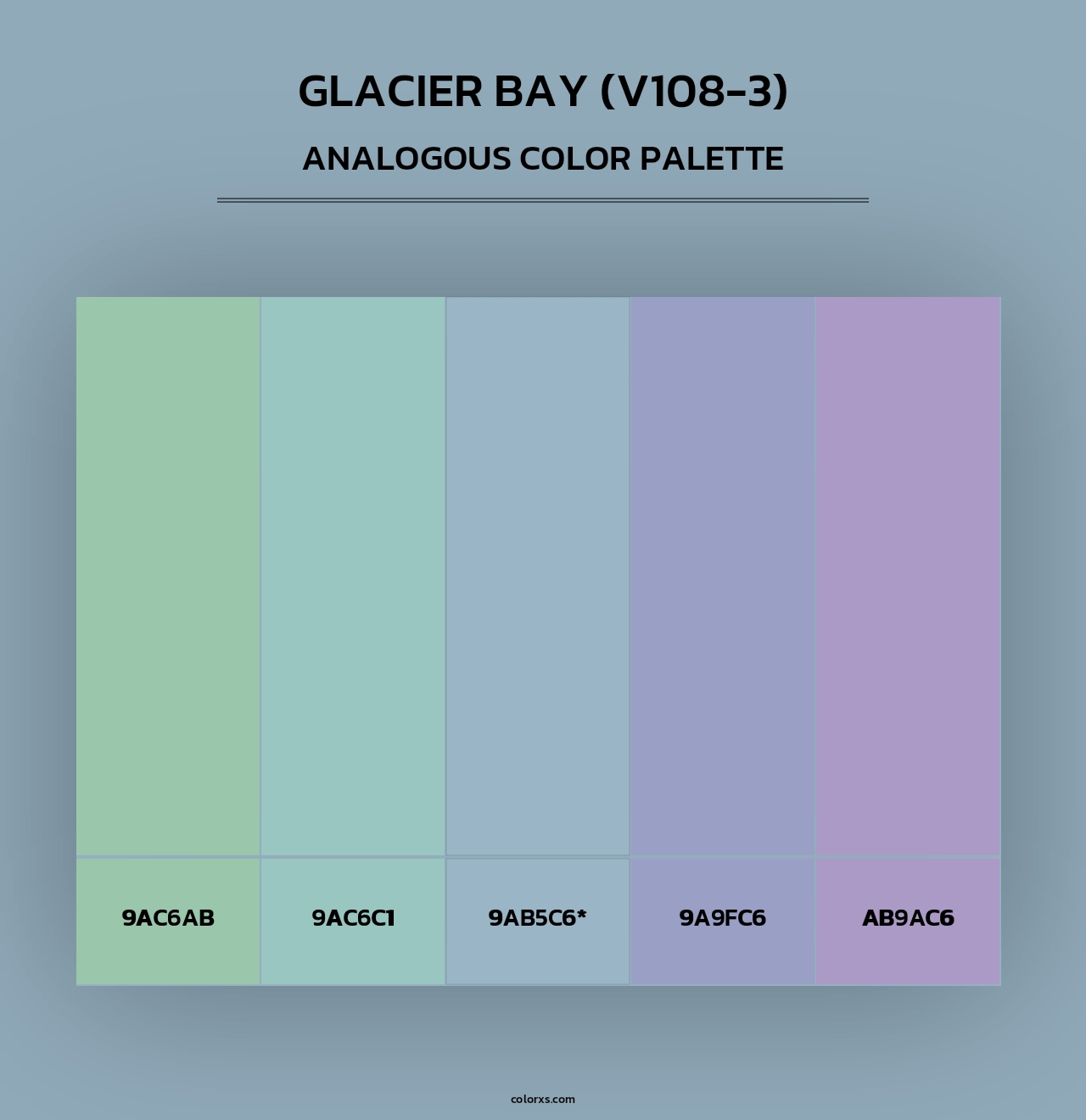 Glacier Bay (V108-3) - Analogous Color Palette