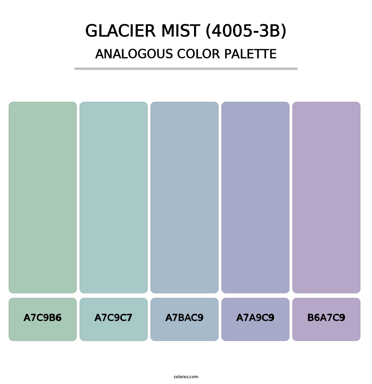 Glacier Mist (4005-3B) - Analogous Color Palette