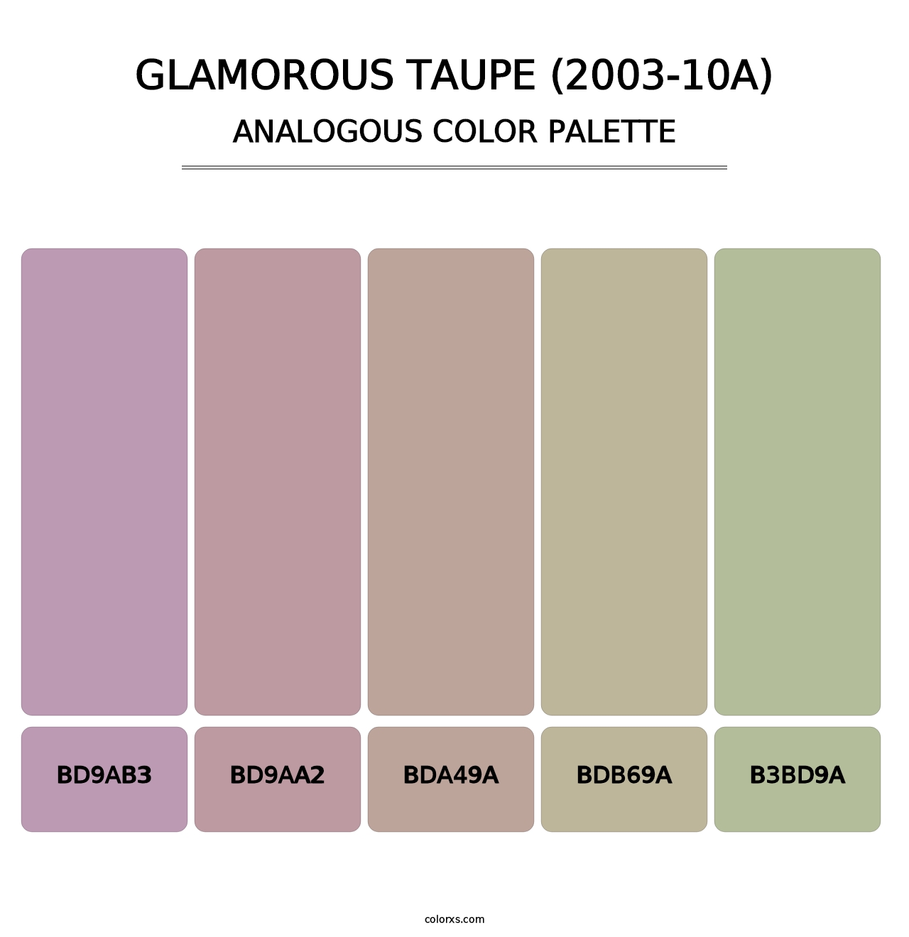 Glamorous Taupe (2003-10A) - Analogous Color Palette
