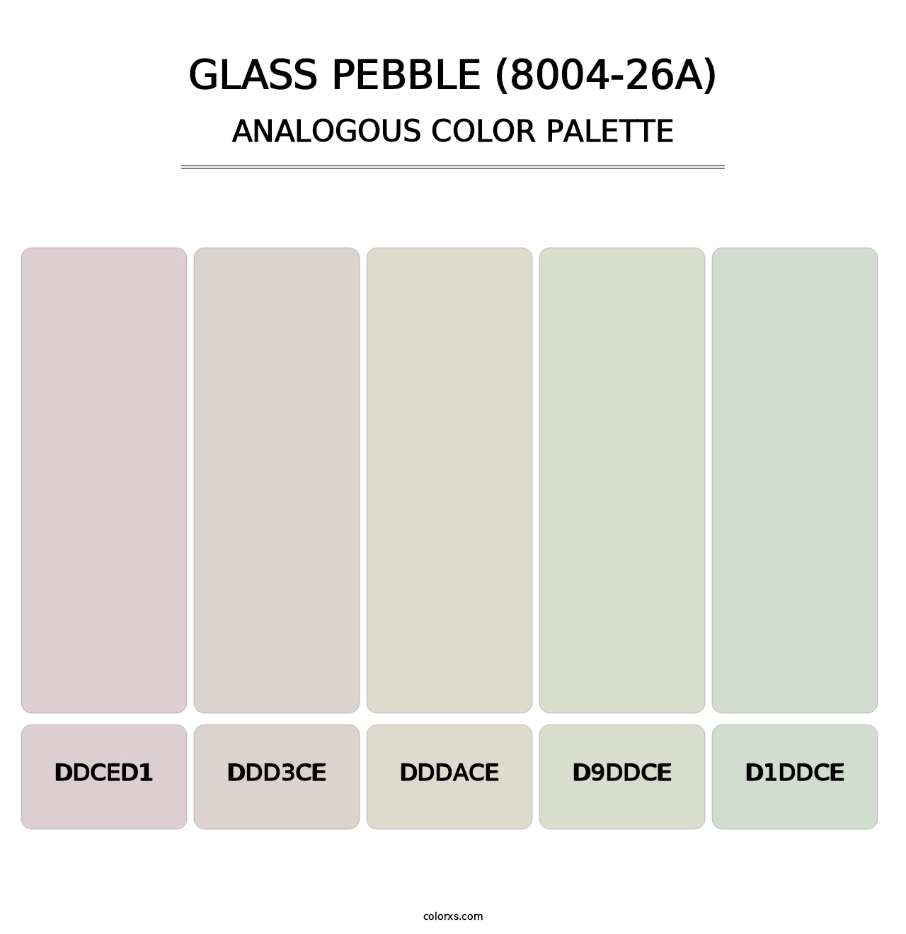 Glass Pebble (8004-26A) - Analogous Color Palette