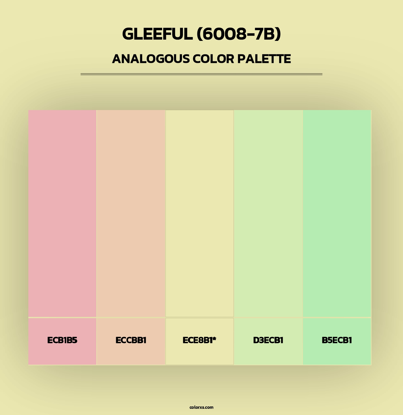 Gleeful (6008-7B) - Analogous Color Palette